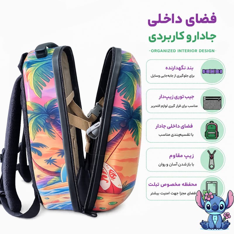 کوله پشتی مدرسه مارینوکس مارول مدل Stitch — تصویر ۸