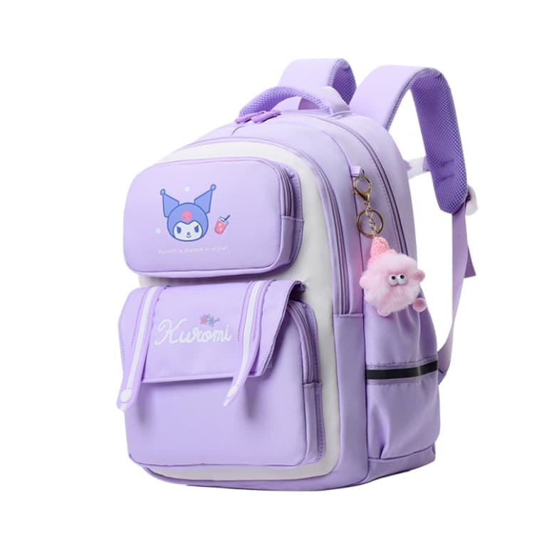 کوله پشتی مدرسه مدل فانتزی کرومی کد k6721 به همراه آویز — تصویر ۲