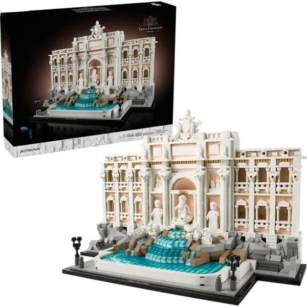 لگو معماری آبنما تروی trevi fountain تعداد قطعات 1880 شماره 32296