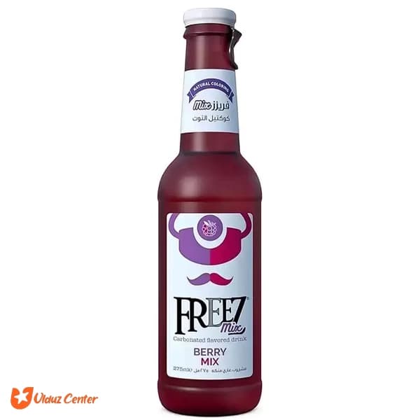 نوشیدنی گازدار Freez mix با طعم میوه های قرمز 270 میل