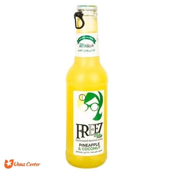 نوشیدنی گازدار Freez mix با طعم آناناس و نارگیل 270 میل