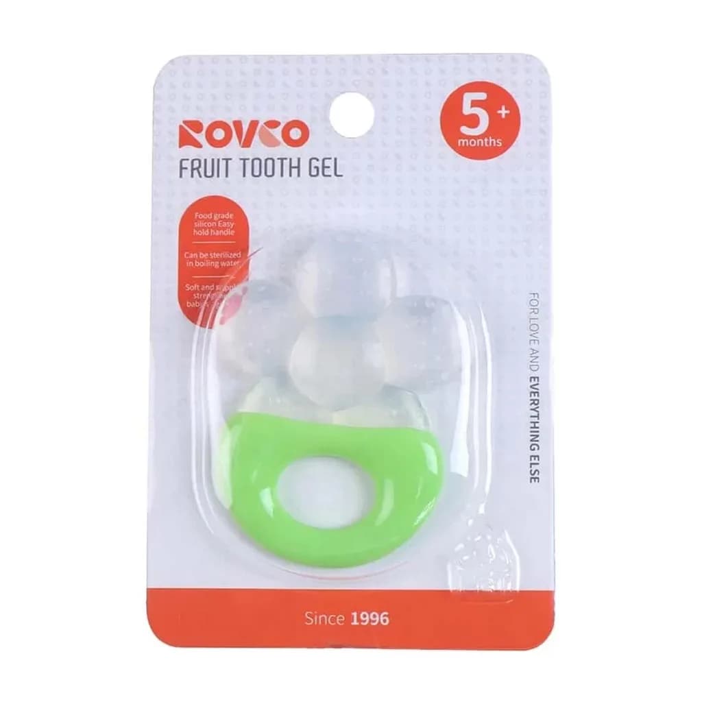 دندانگیر دسته دار سر سیلیکونی طرح گل 5+ماه رووکو Rovco — تصویر ۵
