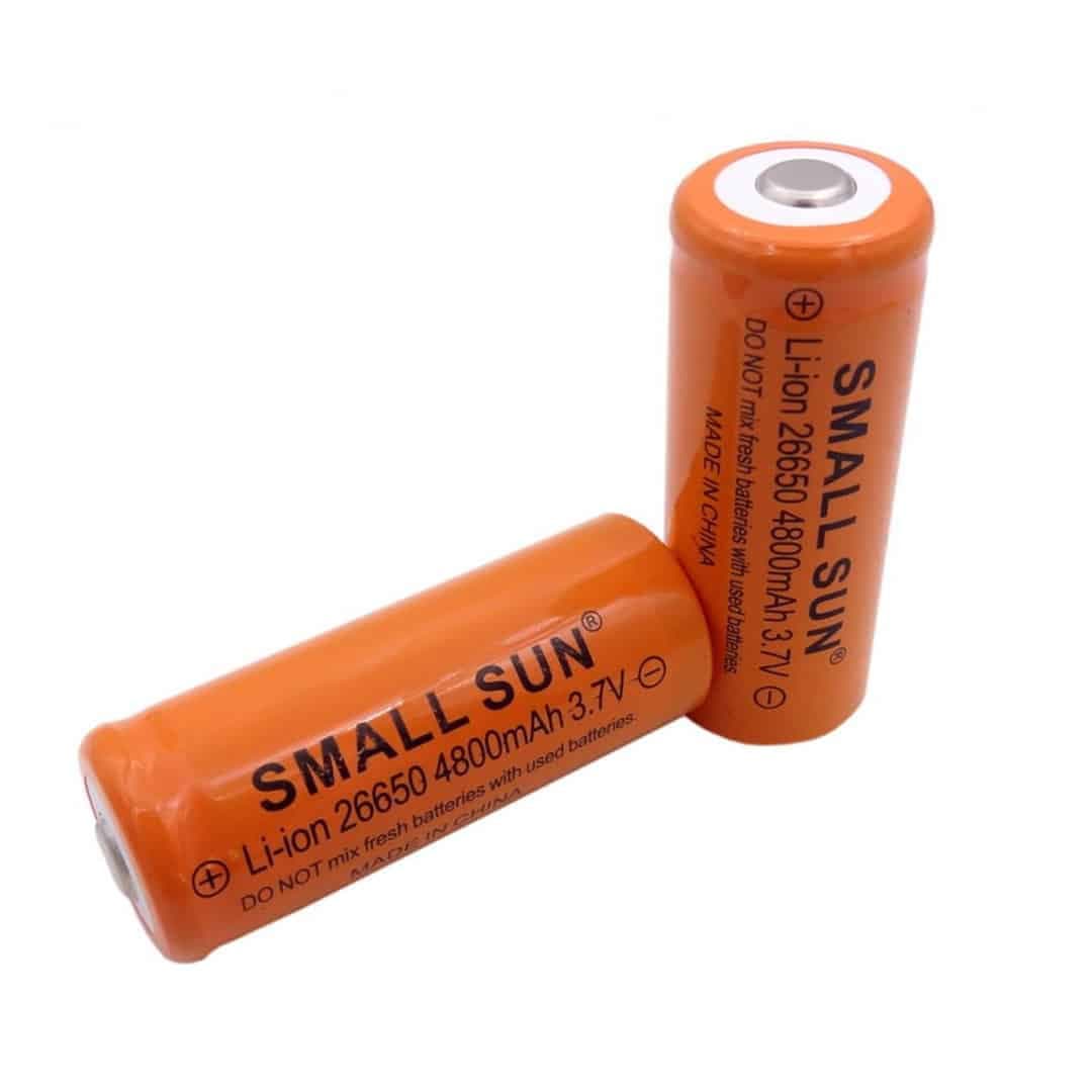 باتری لیتیوم یون 3.7V سایز 26650 4800mAh مارک SMALL SUN — تصویر ۲