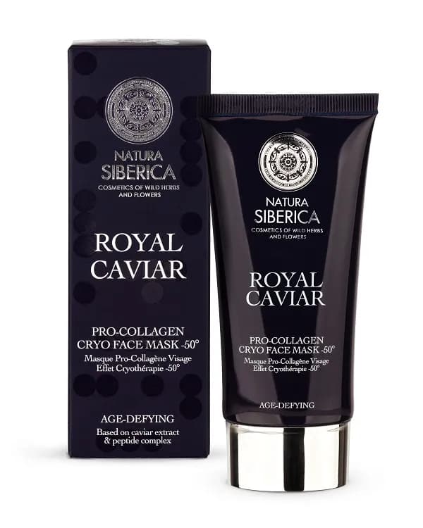 ماسک صورت کرایو پروکلاژن ناتورا سیبریکا مدل Royal Caviar حجم 50 میل — تصویر ۲