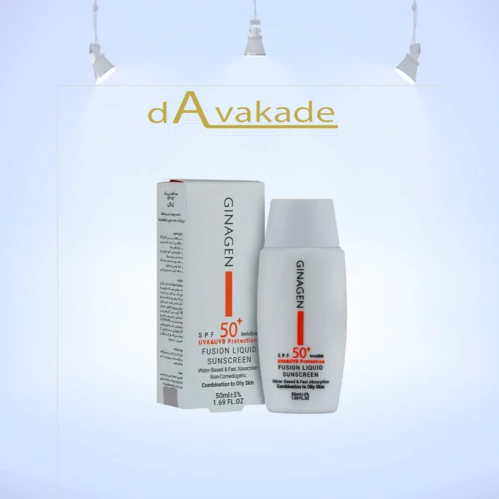 فلوئید ضد آفتاب فیوژن لیکوئید SPF50 پوست مختلط تا چرب ژیناژن | GinaGEN