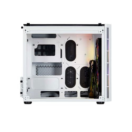 Corsair Crystal Series 280X RGB White Tempered Glass Micro ATX Case — تصویر ۲
