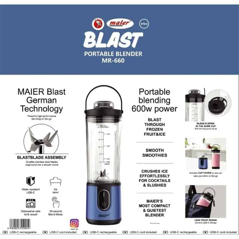 شیکر شارژی مایر MR660 — تصویر ۲