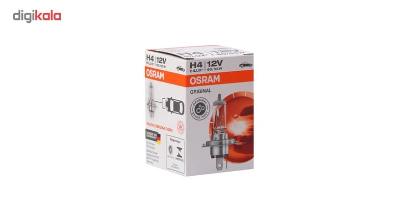 لامپ خودرو اسرام مدل H4 12V 60/55 W 64193 بسته 10 عددی کد K14449 — تصویر ۲