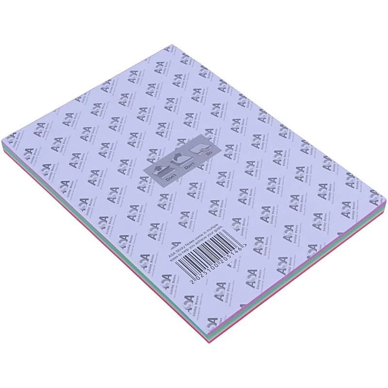کاغذ یادداشت چسب دار رنگی ASA 14.5*20cm بسته 100 برگی — تصویر ۷