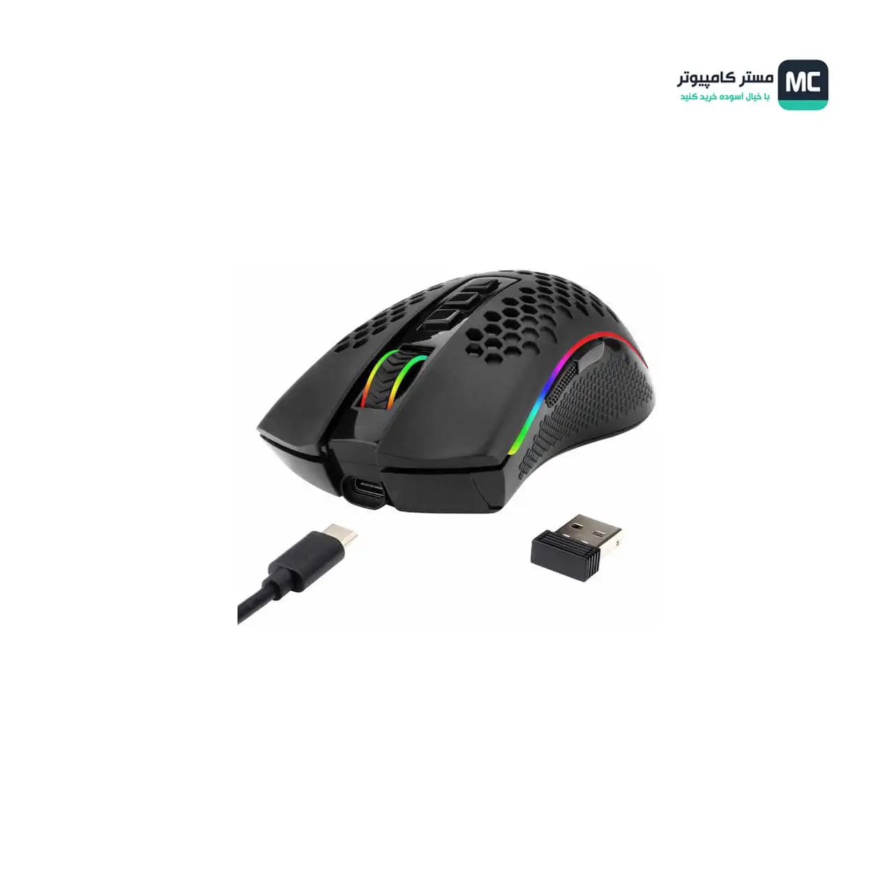 موس بیسیم گیمینگ ردراگون Storm Pro M808-KS RGB — تصویر ۳