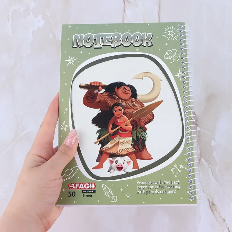 دفتر سیمی 50 برگ طرح فانتزی آفاق کد 31 — تصویر ۸