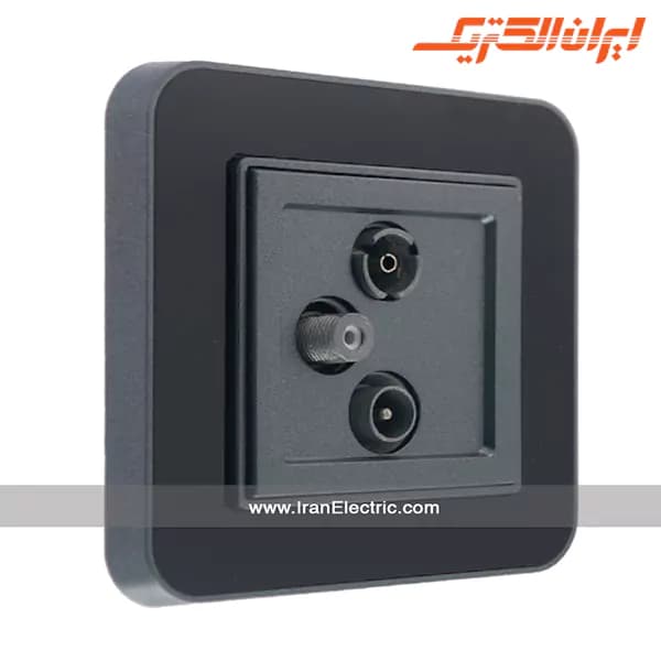 پریز آنتن TV-SAT-RD ارس زغال سنگی زه مشکی