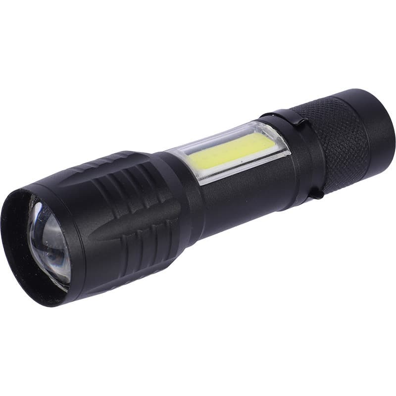 چراغ قوه زوم دار جیبی چراغ بغل XPE+COB