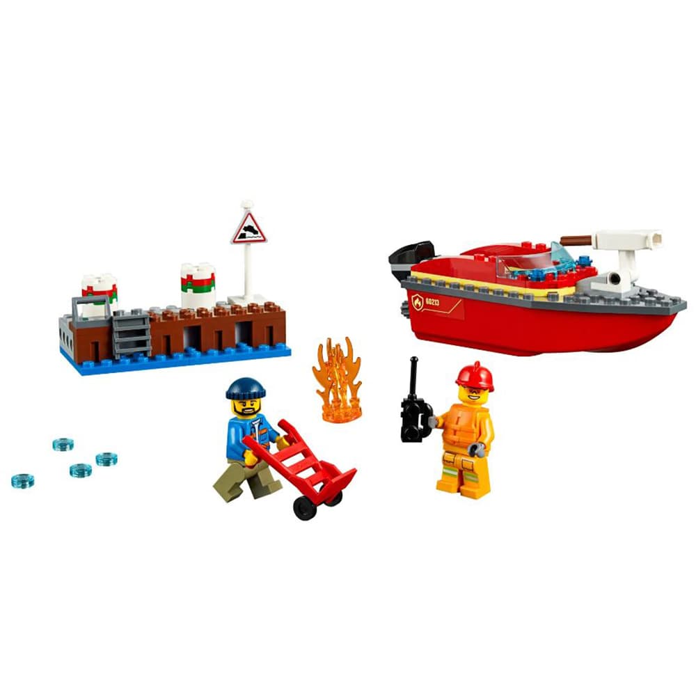 لگو سری سیتی مدل Dock Side Fire کد 60213 — تصویر ۲