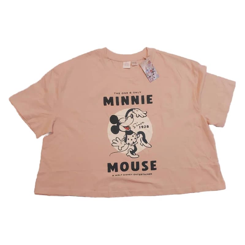 کراپ تیشرت آستین کوتاه زنانه دیزنی مدل minnie — تصویر ۵