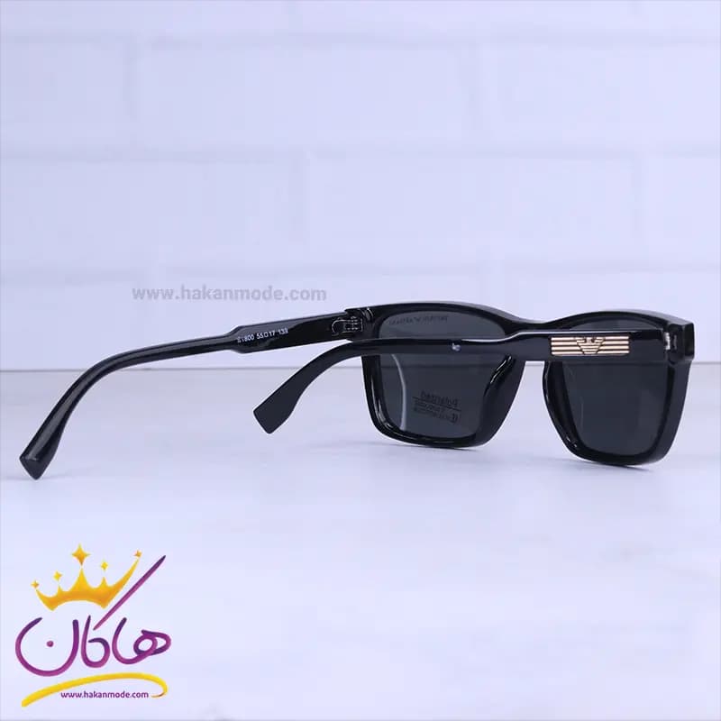 عینک آفتابی مردانه امپریو آرمانی مشکی پلاریزه S 1800/1 — تصویر ۳