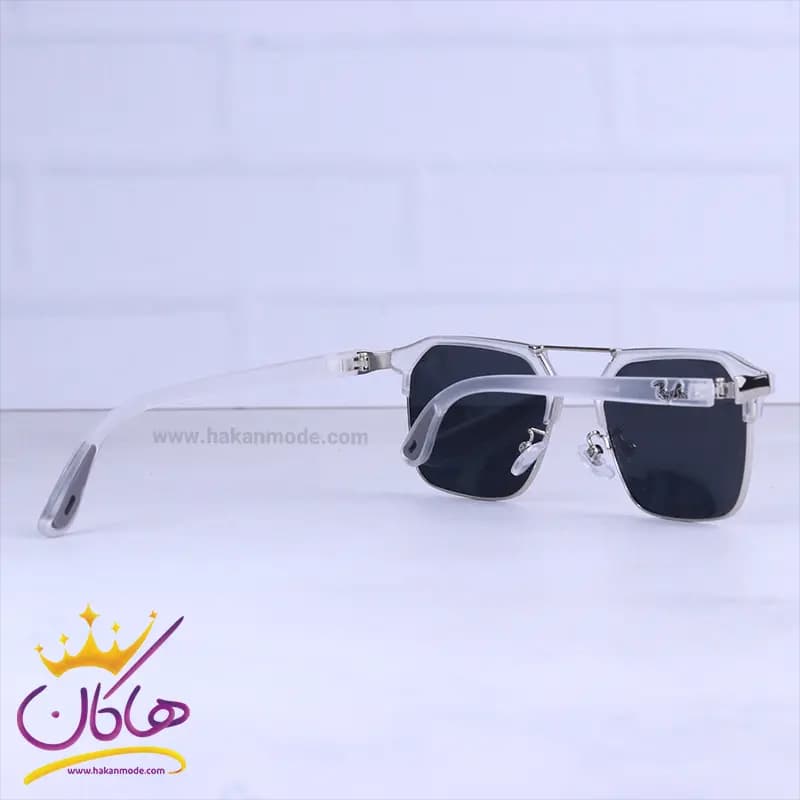 عینک آفتابی ری بن فراری مردانه فریم مربع سفید RB 3697/3 — تصویر ۳