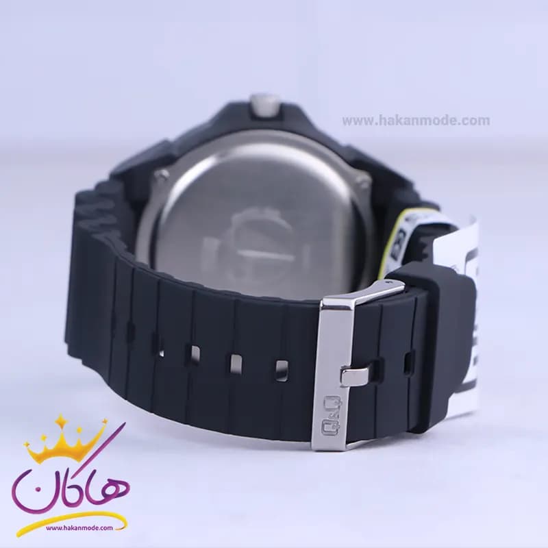 ساعت مچی پسرانه کیو اند کیو بند رابر مشکی VS44J006Y — تصویر ۲