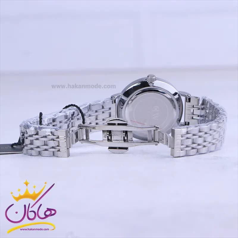 ساعت مچی دنیل ولینگتون زنانه فلزی نقره ای صفحه مشکی 6020/5 — تصویر ۲