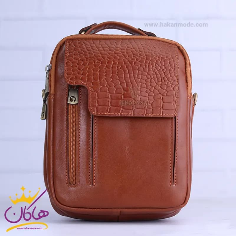 کیف دوشی چرم پوست ماری چرمسال کد 630 — تصویر ۶