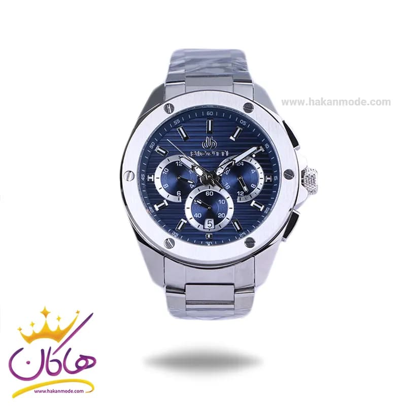 ساعت مچی بیگوتی مردانه فلزی صفحه آبی کرنوگراف BG.1.10600-3