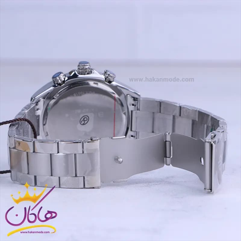 ساعت مچی بیگوتی مردانه فلزی صفحه مشکی فول دیت BG.1.10518-5 — تصویر ۲