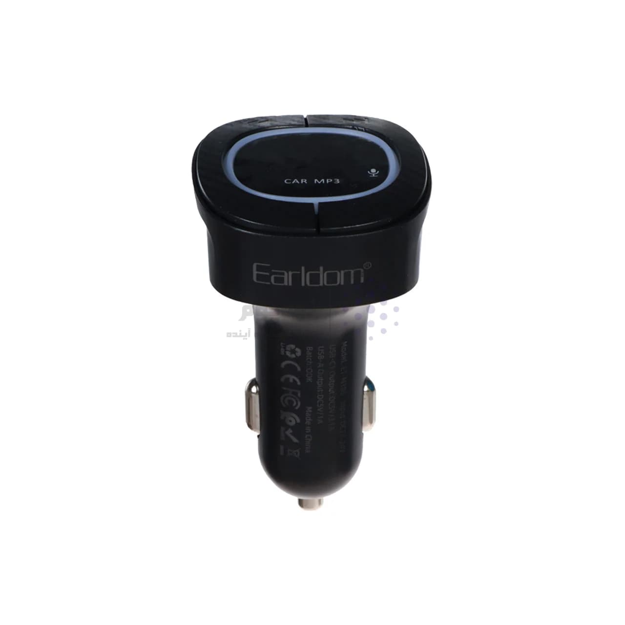 شارژر فندکی PD و فست دو پورت و گیرنده بلوتوثی Earldom FMمدل M106 – مشکی — تصویر ۲