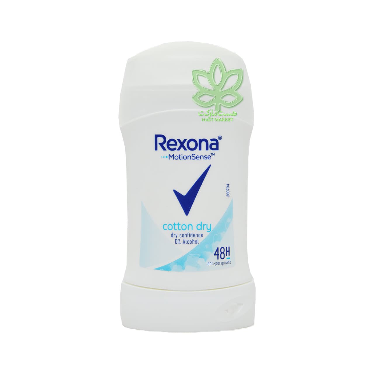 مام استیک ضد تعریق پنبه ( کاتن درای ) بدون الکل 40 گرم رکسونا – rexona