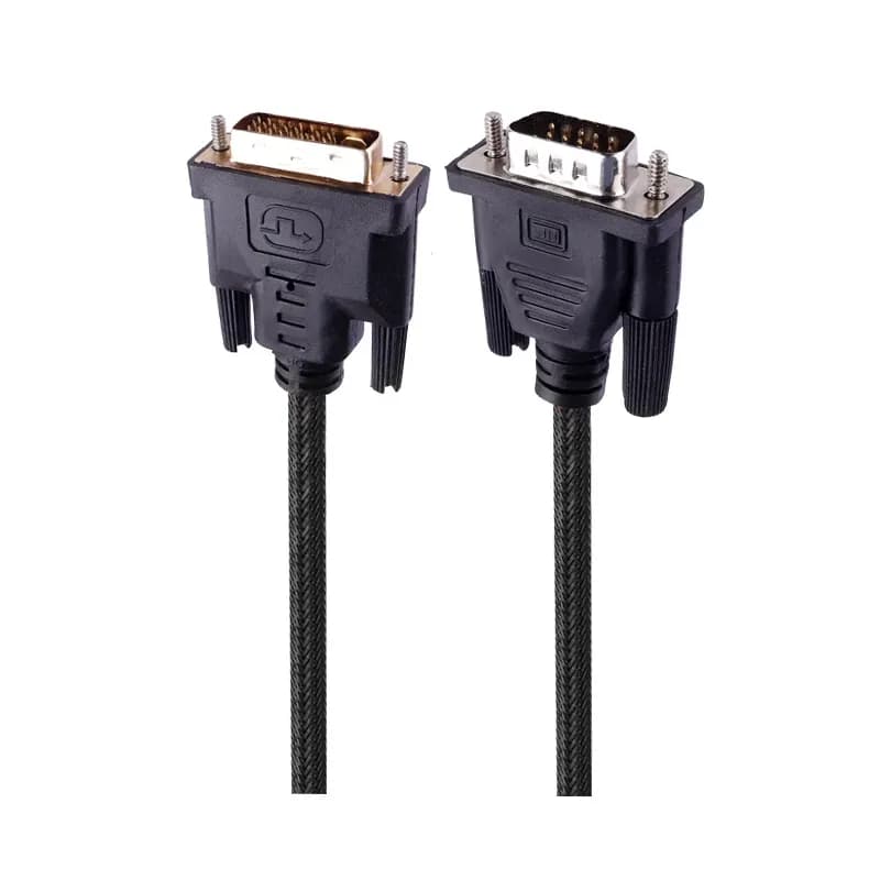 کابل تبدیل VGA به DVI مدل روکش کنفی به طول 1.5 متر