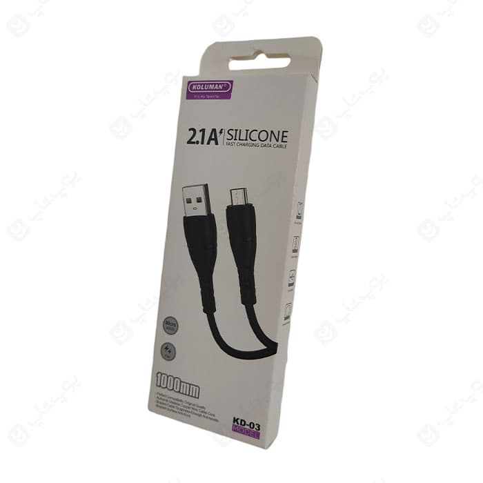 کابل شارژ USB به میکرو USB کلومن مدل KD-03 به طول 1 متر — تصویر ۳