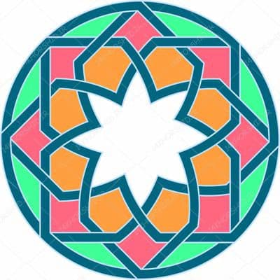 مجموعه وکتور لایه باز کادر حاشیه و گل تذهیب اسلیمی PSD-EPS سری چهارم — تصویر ۵