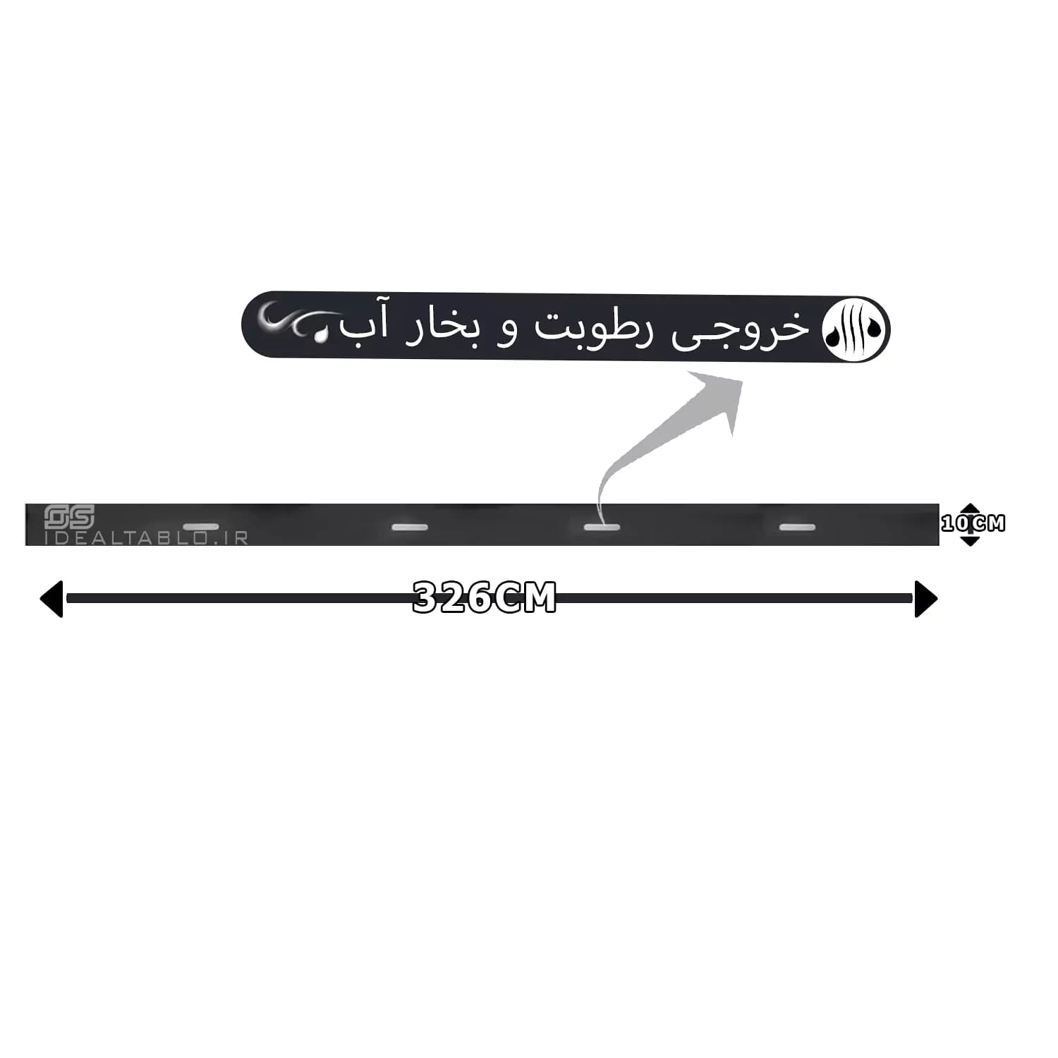 قاب تابلو روان یک طرفه 10 * 3 — تصویر ۳