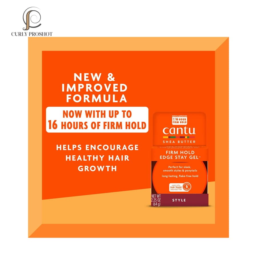 ژل استایل شقیقه و وز گیر مو کنتو Cantu Extra Hold Edge Stay Gel — تصویر ۲