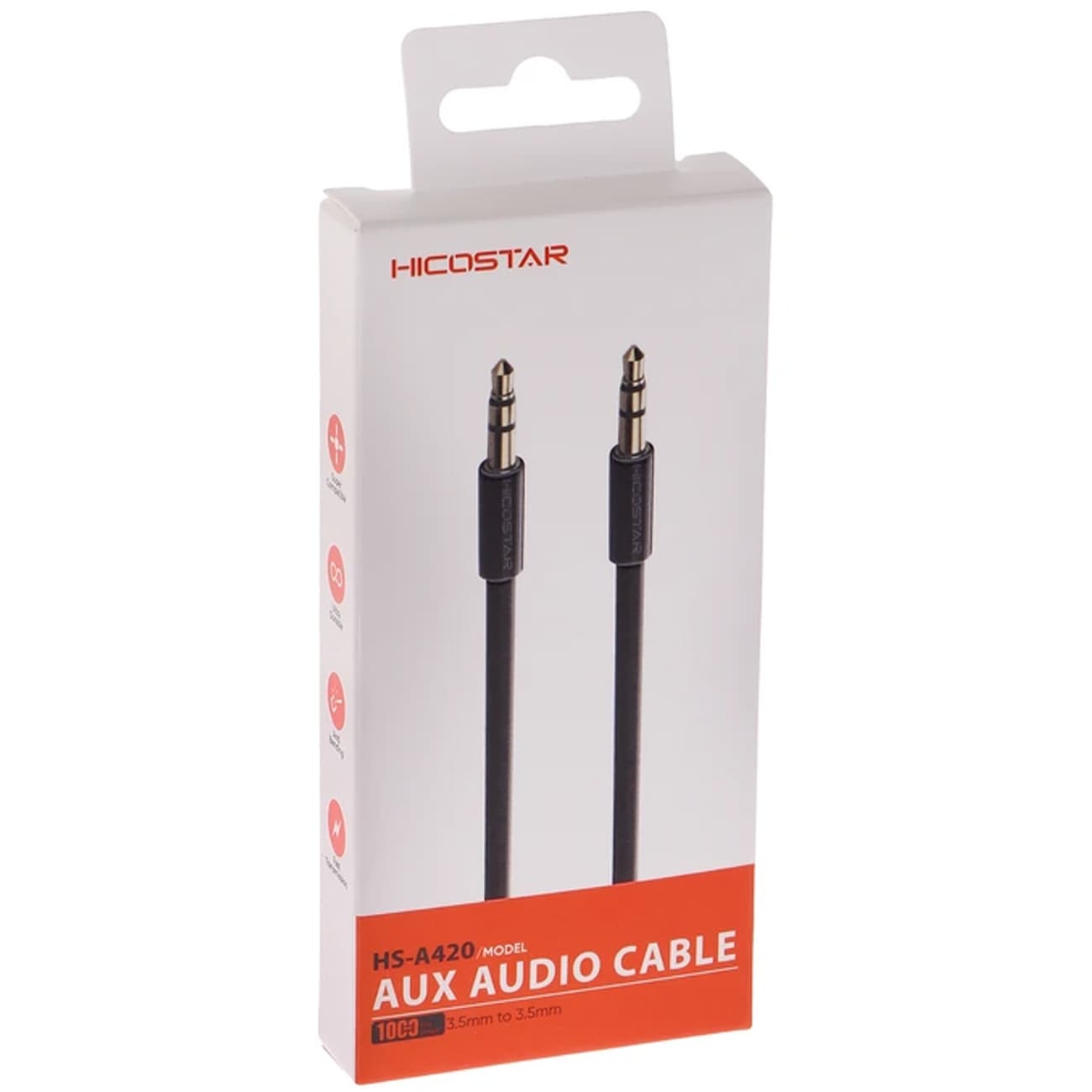 کابل انتقال صدا AUX هایکو استار HICOSTAR مدل HS-A420 یک متری — تصویر ۶