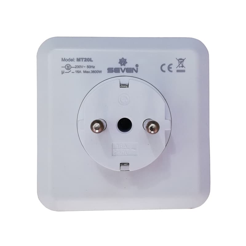 تایمر پریزی آنالوگ برق مدل SEVEN MT20L — تصویر ۲