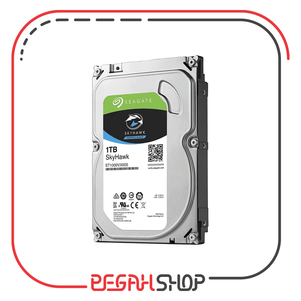 هارددیسک اینترنال سیگیت مدل Seagate SkyHawk ST1000VX005 ظرفیت 1 ترابایت — تصویر ۵