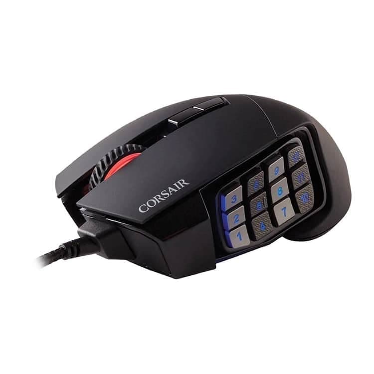 ماوس با سیم گیمینگ Corsair Scimitar RGB Elite – مشکی — تصویر ۳