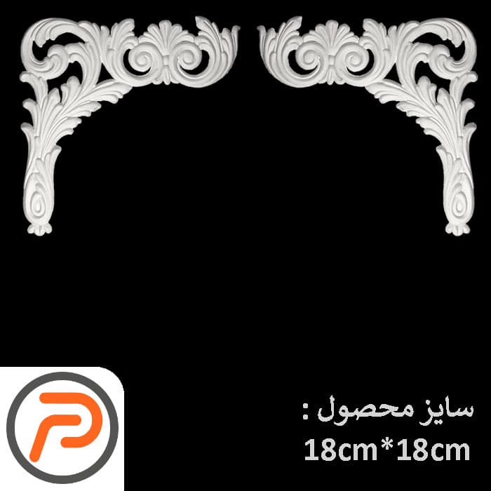 گل تزئینی طرح منبت pvc کد 4035