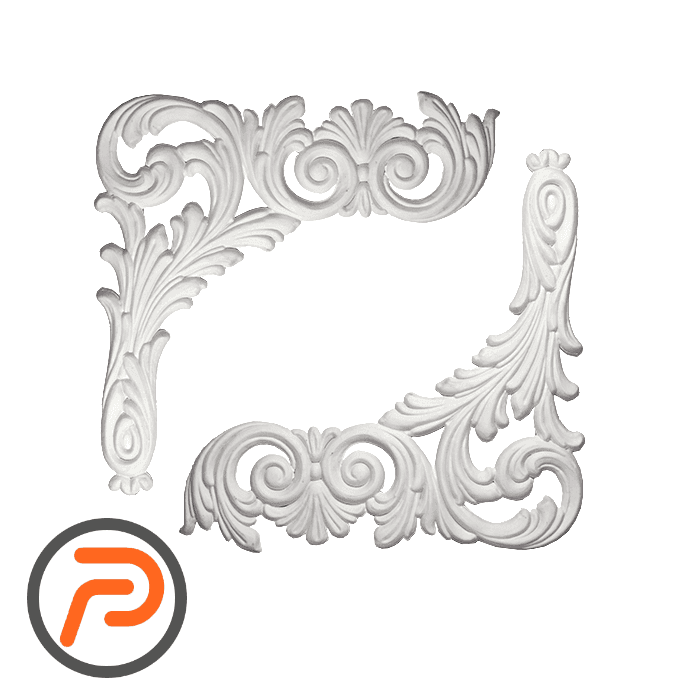 گل تزئینی طرح منبت pvc کد 4035 — تصویر ۲