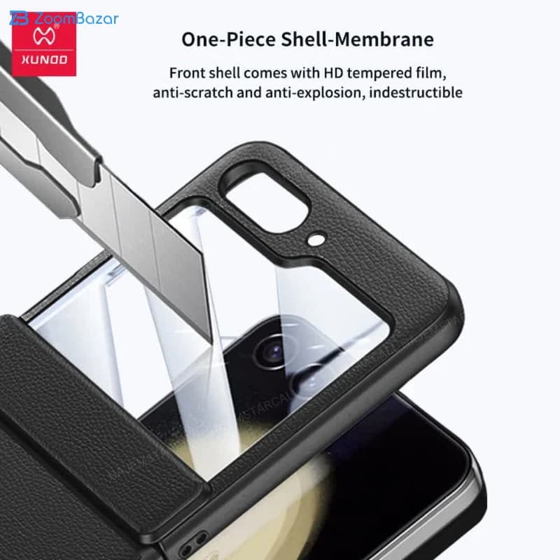 قاب اپیکوی مدل Xundd Leather مناسب برای گوشی موبایل سامسونگ Galaxy Z Flip 6 — تصویر ۱۲