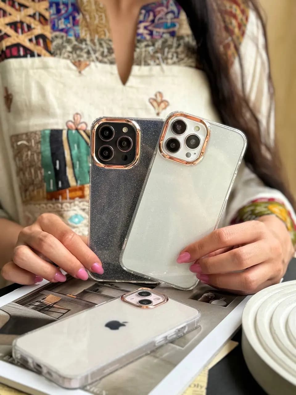 قاب شاینی Gold Lens (کدC1697) — تصویر ۴