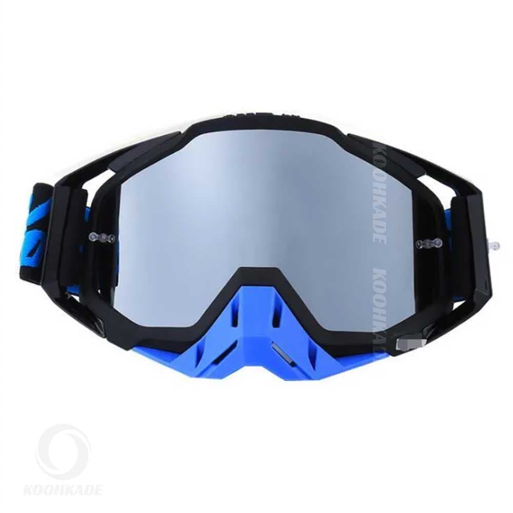 عینک طوفان و اسکی 100% RACECRAFT Black Blue درجه یک — تصویر ۲