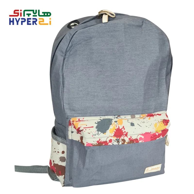 کوله پشتی دانش آموزی پسرانه زیماژ کد K013 طوسی آبرنگی