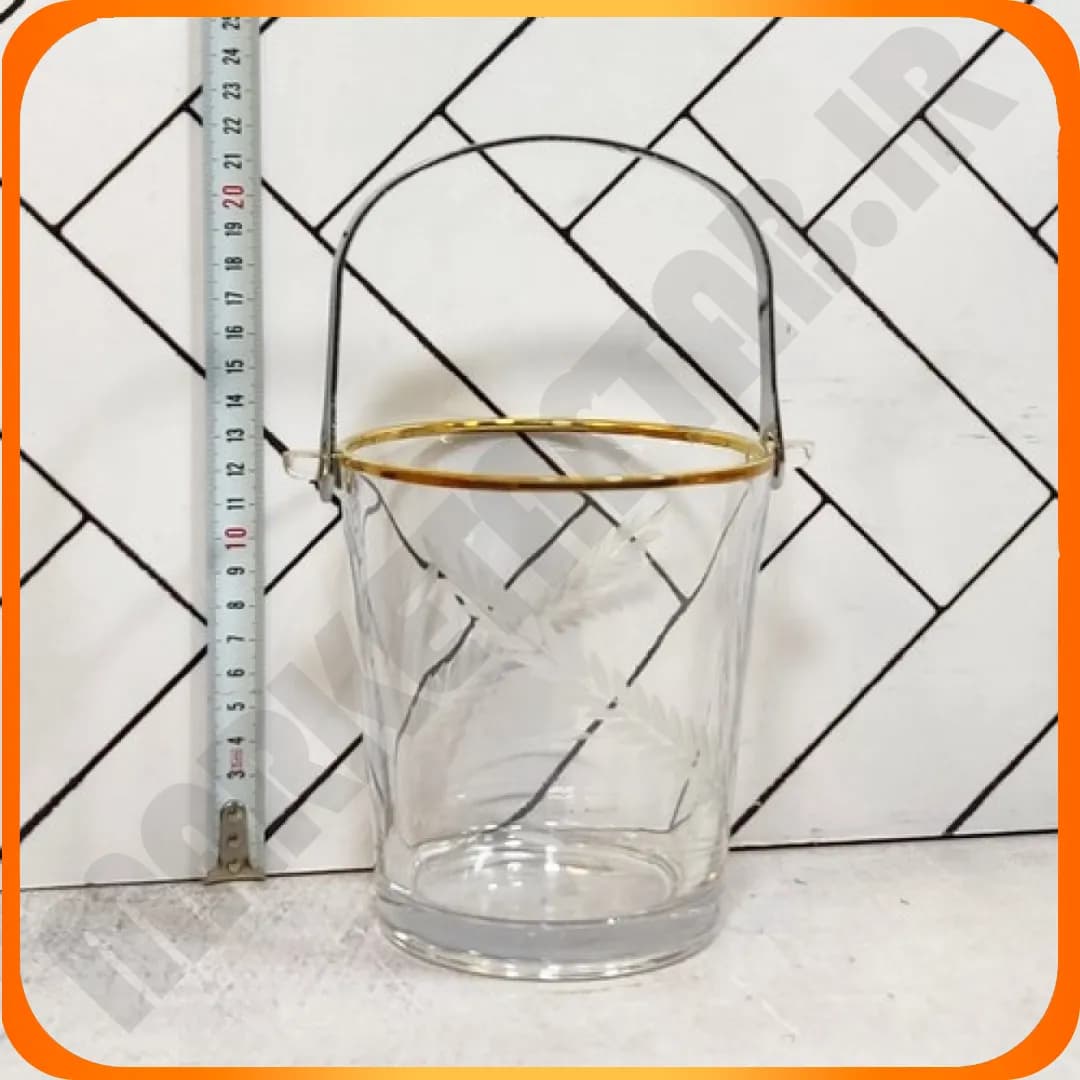 یخدان بیوتی با انبر BT010لب طلا طرح گندمی چین — تصویر ۳