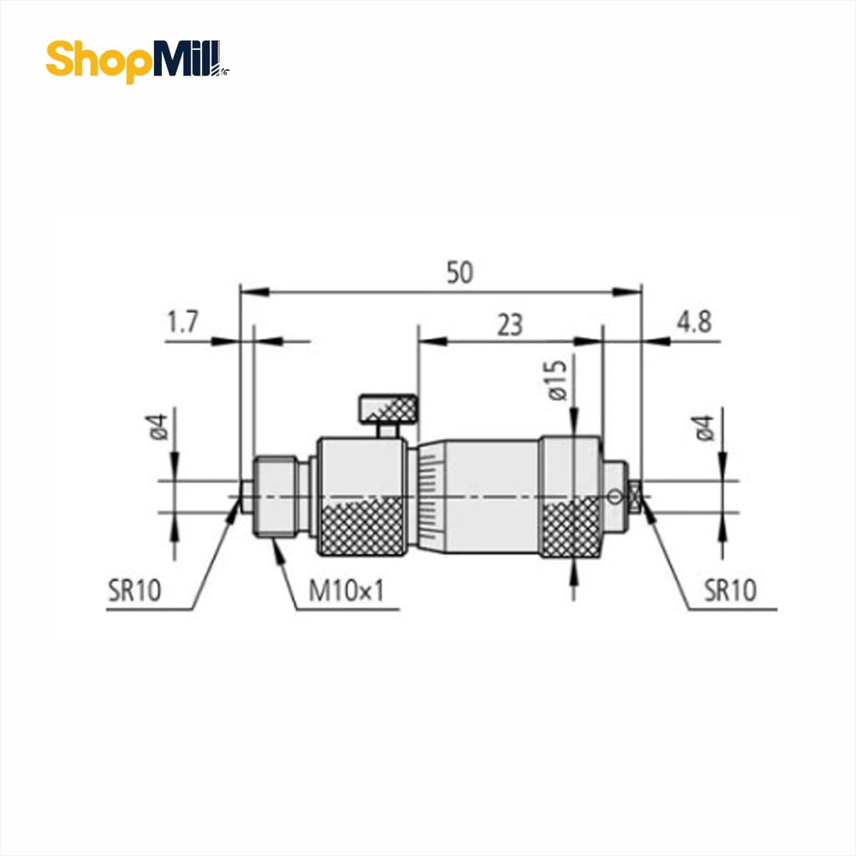 ست میکرومتر لوله میتوتویو (Mitutoyo) داخل سنج 1000-50 میلی متر مدل 204-137 — تصویر ۳