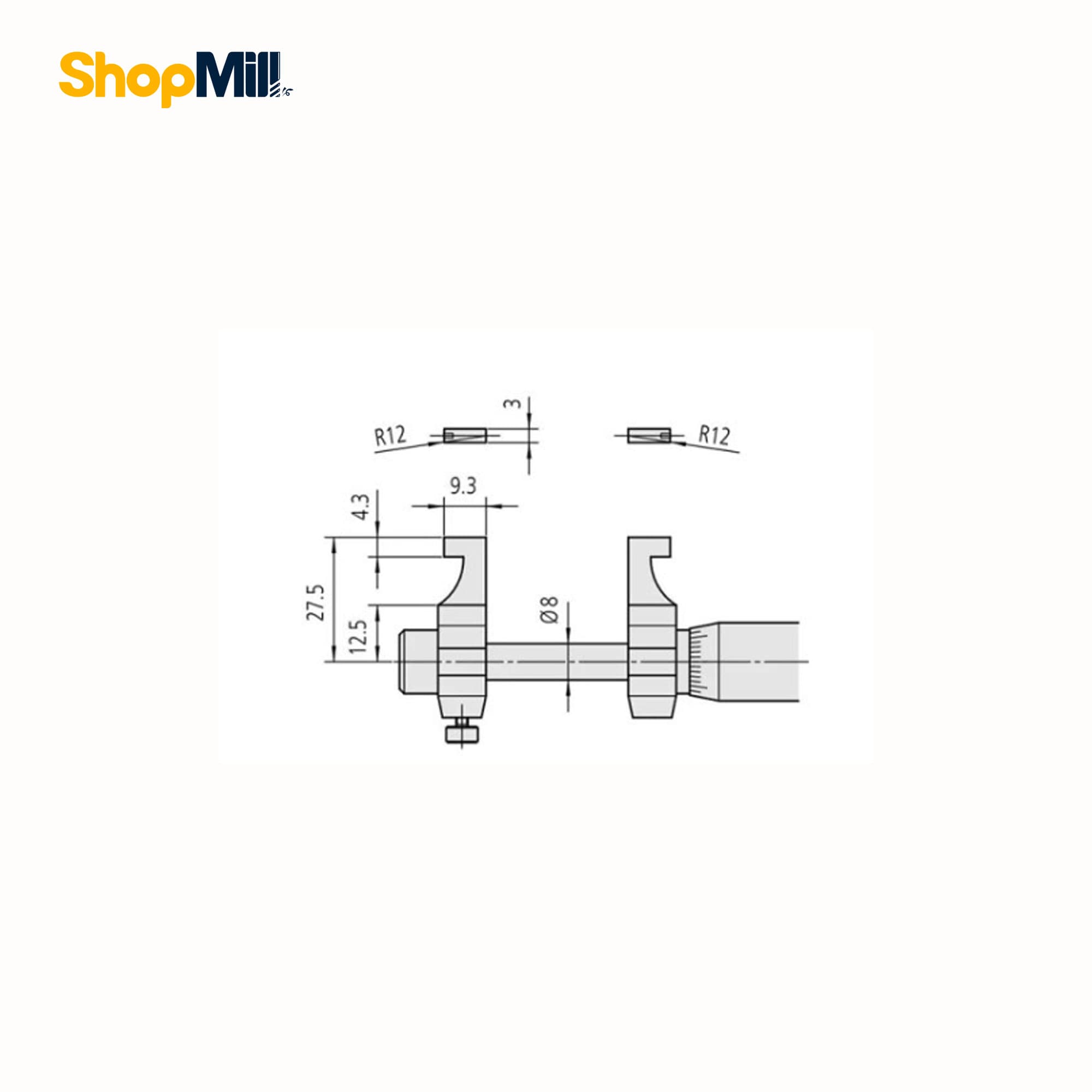 میکرومتر میتوتویو (Mitutoyo) 25-50 میلی متر داخل سنج مدل 186-145 — تصویر ۲