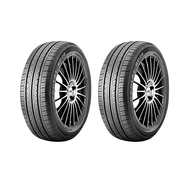 لاستیک خودرو سایز 165/65R13 بسته 2 عددی ترازانو مناسب برای پراید صبا سال 2024