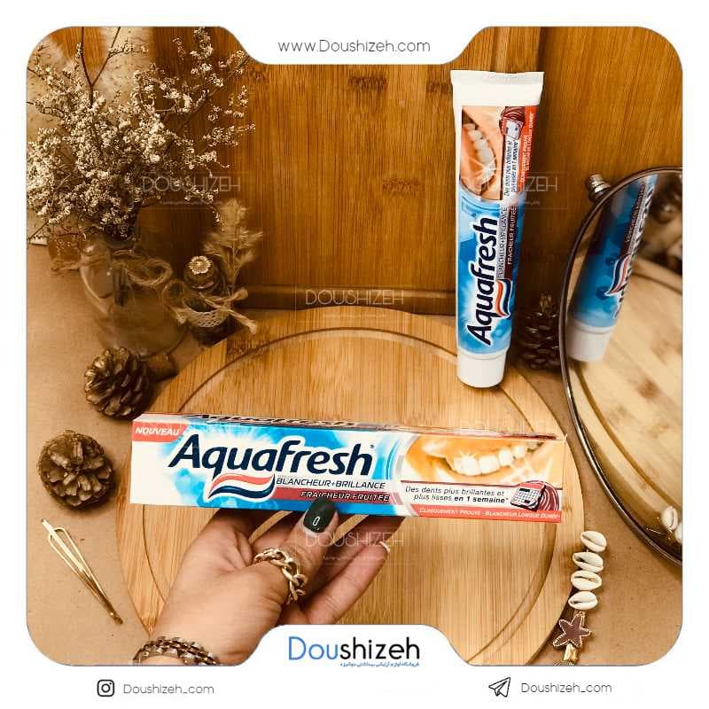خمیر دندان درخشان کننده آکوا فرش Aquafresh