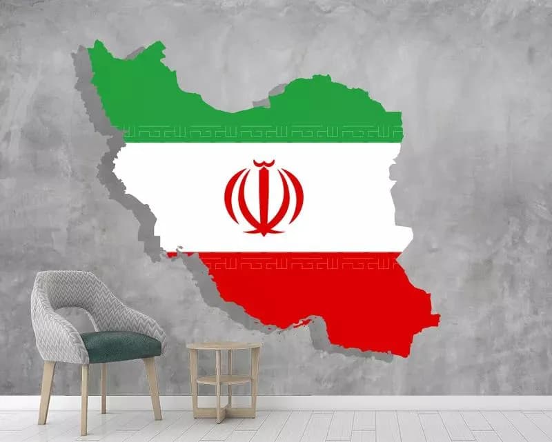 پوستر کاغذ دیواری نقشه ایران — تصویر ۲