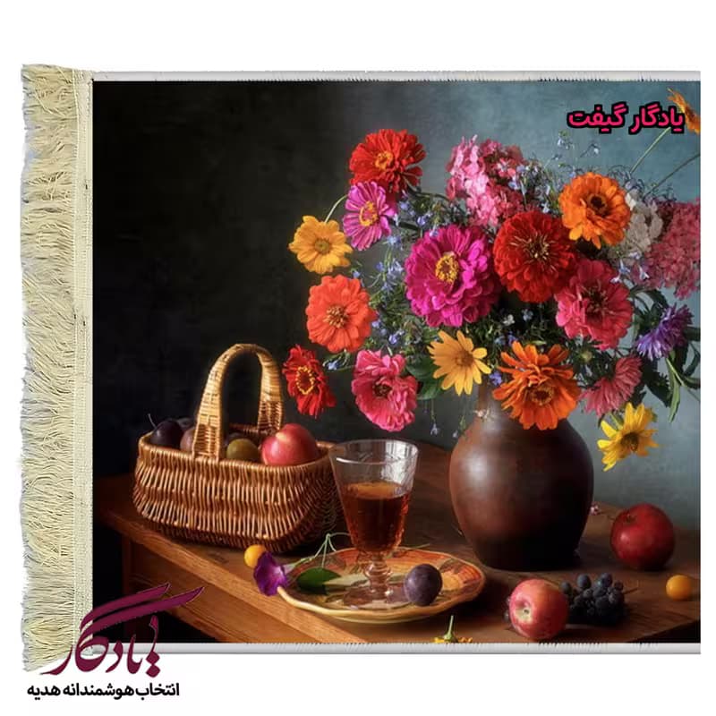 تابلو فرش ماشینی طرح گل های آهاری کد g39 — تصویر ۲